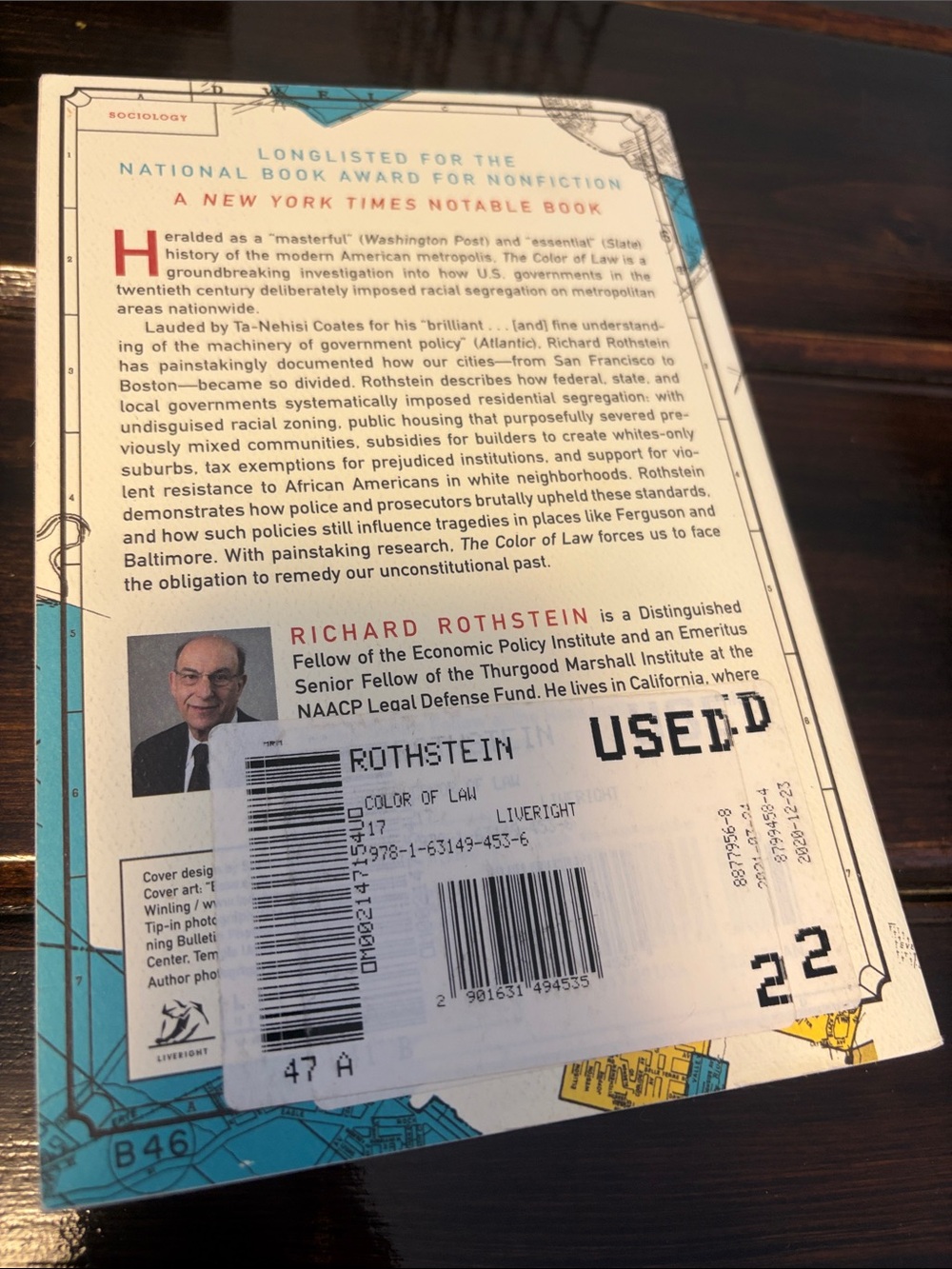 "The Color of Law" Softcover Book - Richard Rothstein - Picture 2 of 3
